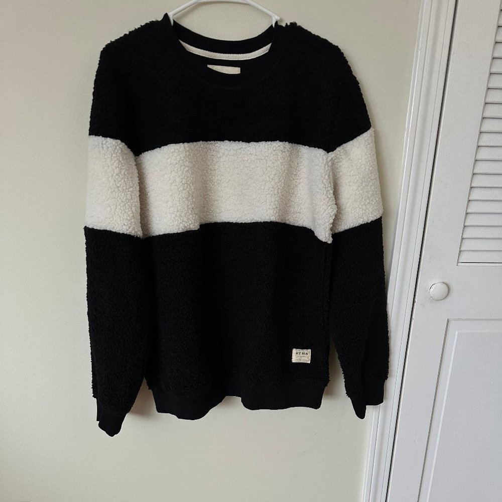 Hymn Sherpa Chest Stripe Sweatshirt (L)